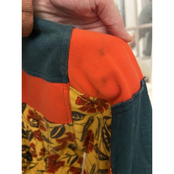 Free People Movement Jacket Women’s Medium Cropped Oversized Outdoor Floral.   Z - Picture 5 of 7